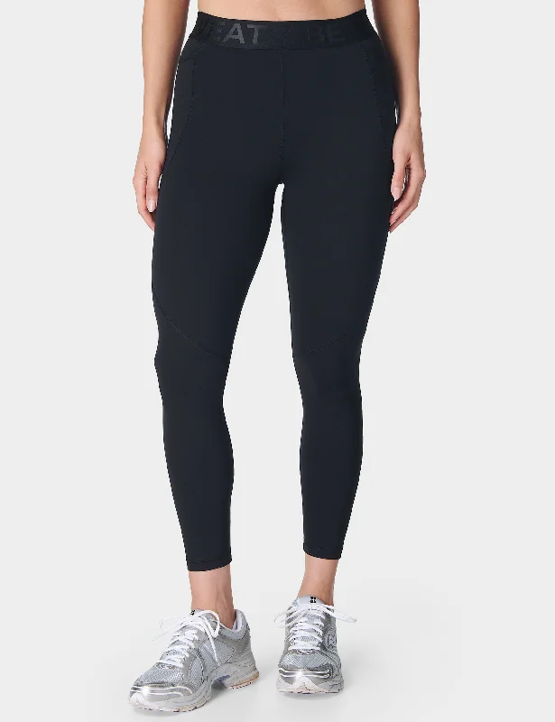 Year-End Sale Power 7/8 Elastic Waist Gym Legging - Black