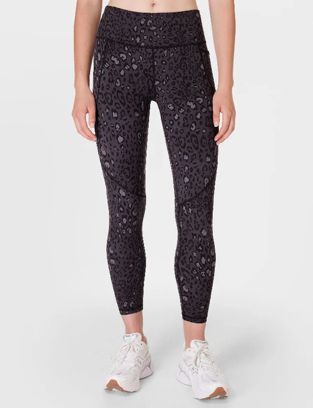 Daily Deals Power 7/8 Gym Leggings - Black Luxe Leopard Print