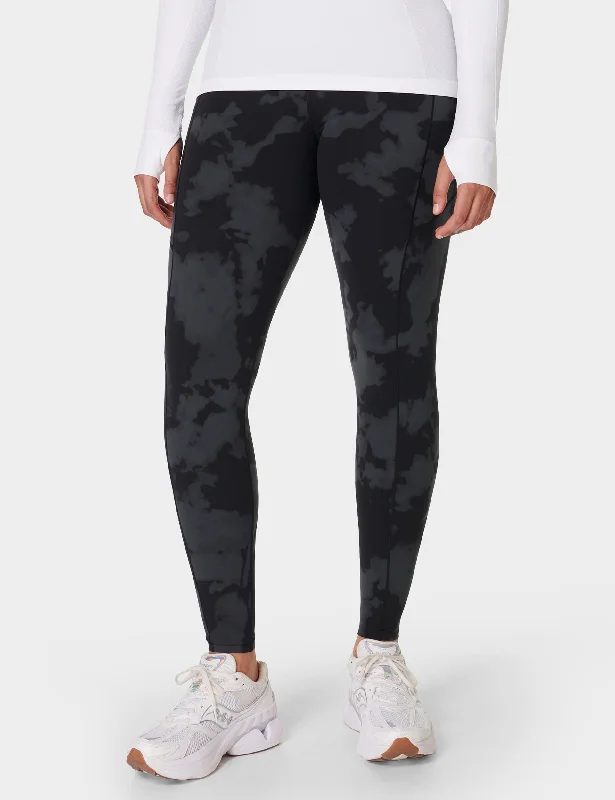 Online Only Power UltraSculpt High Waisted Gym Leggings - Black Fade Print
