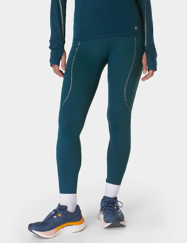 Mega Sale Therma Boost Running Leggings - Deep Green