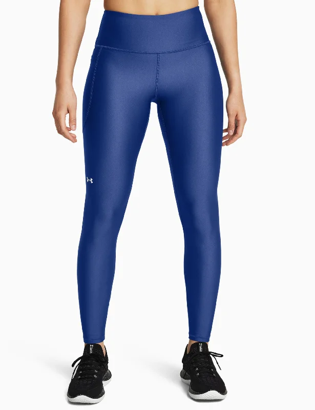 Buy Now HeatGear No-Slip Waistband Full-Length Leggings - Tech Blue/White