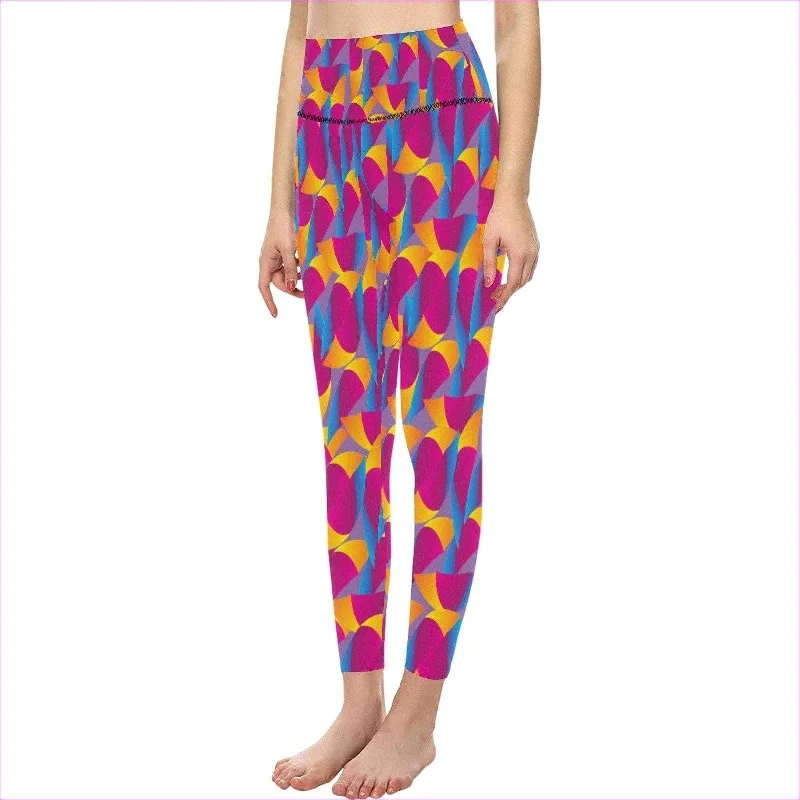 Deal Zone Vibrant Thang Women's High-Waisted Leggings