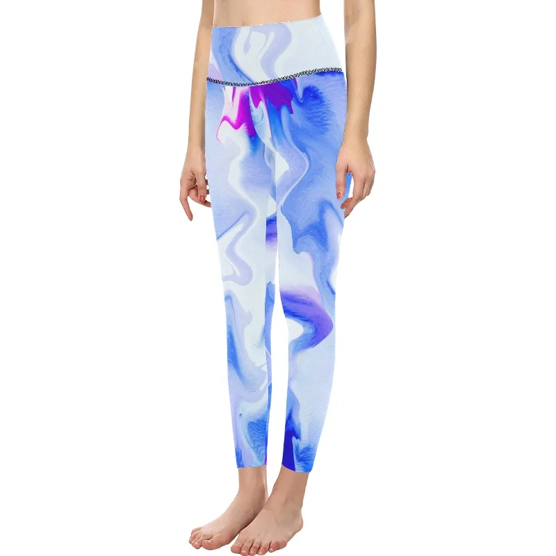 Overstock Water Color High Waisted Leggings