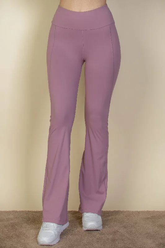 Buy More, Save More Wide waistband flare leg pants