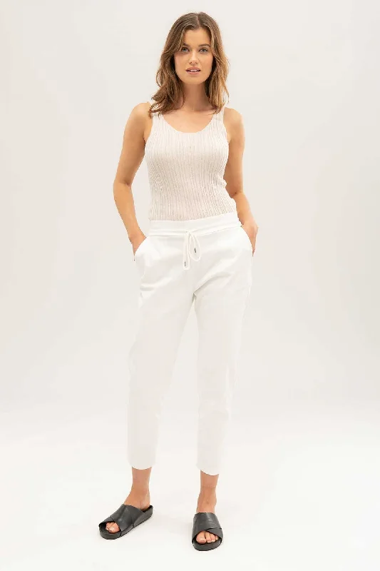 Super Sale Women Mari Drawstring Pant - Salt