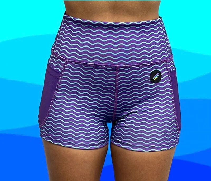 Great Deals Women Short Leggings Curvy lines