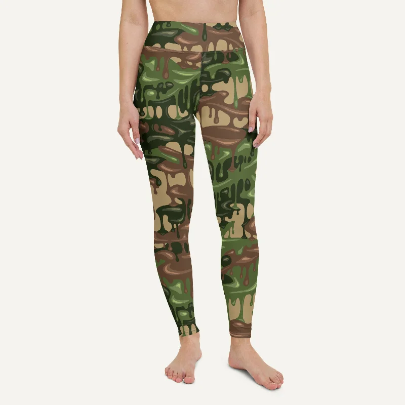 Special Buy Woodland Camouflage Drip High-Waisted Leggings