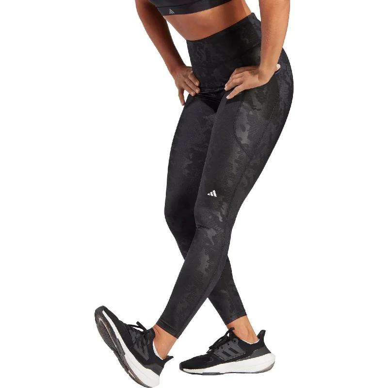 Bargain Prices adidas DailyRun Embossed High Rise Womens 7/8 Running Tights - Black