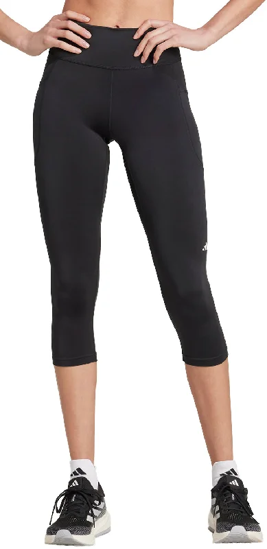 Today’s Special adidas DailyRun Womens 3/4 Capri Running Tights - Black
