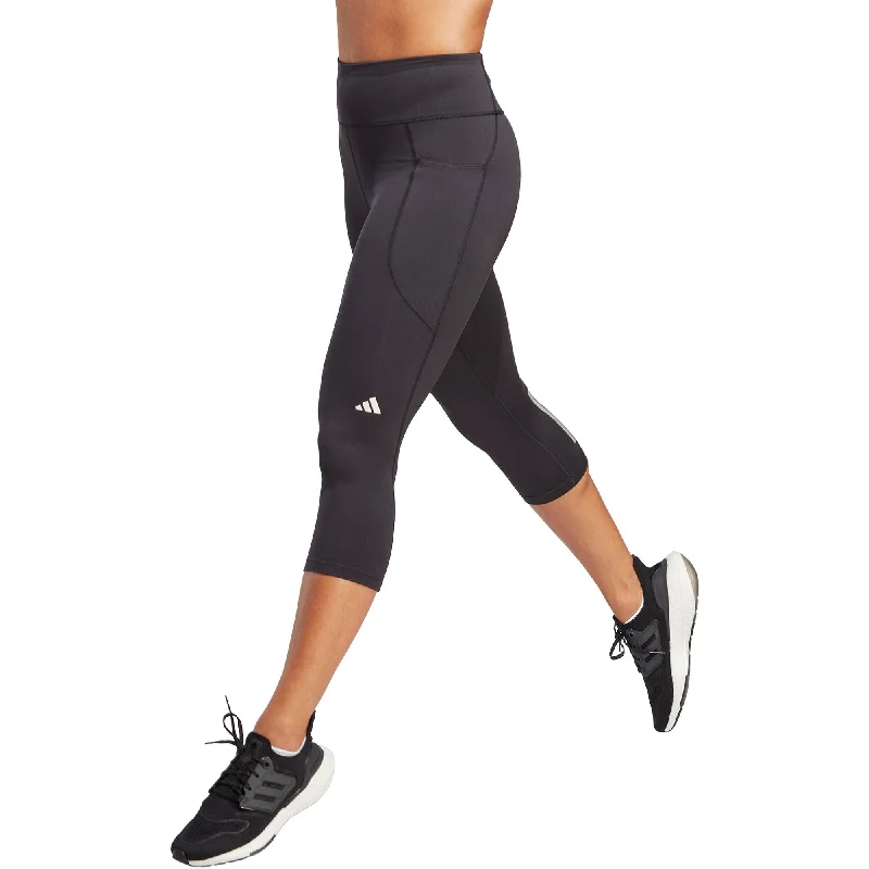 Amazing Deals adidas DailyRun Womens 3/4 Capri Running Tights - Black
