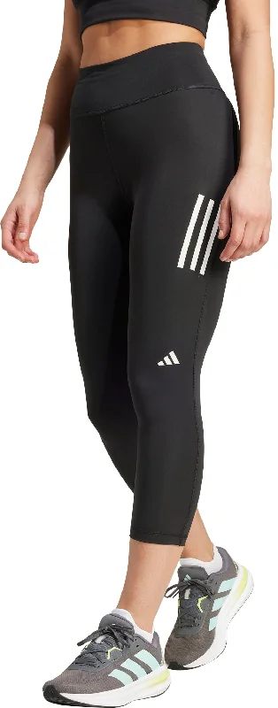 Price Rollback adidas Own The Run Womens 3/4 Capri Running Tights - Black
