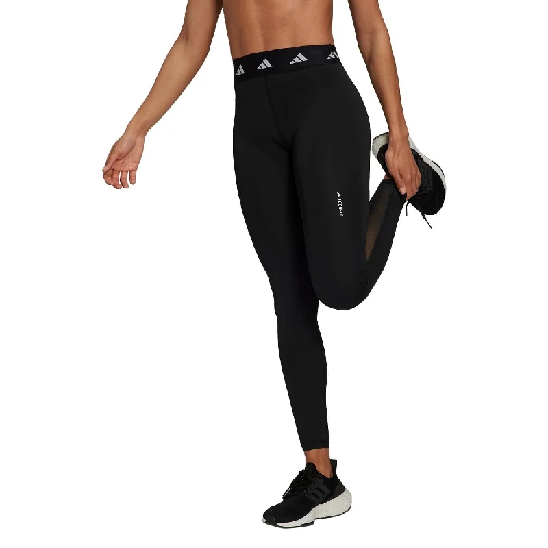 Limited Time adidas Tech Fit Womens Long Training Tights - Black
