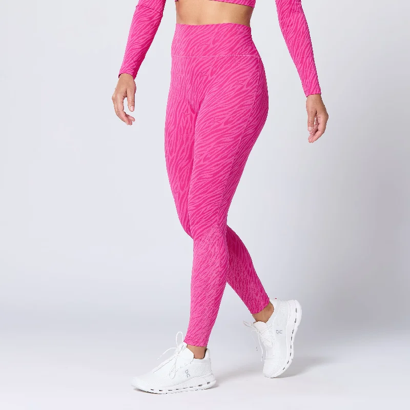 Deal of the Day Anti-Slip Leggings 27" - Beetroot Purple Print