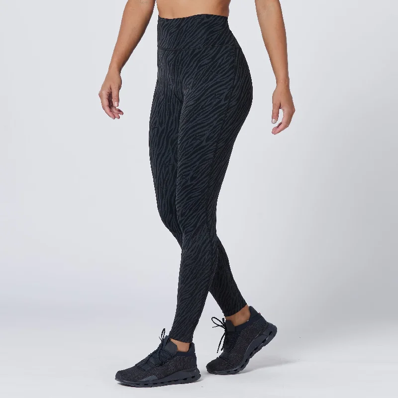 Seasonal Sale Anti-Slip Leggings 27" - Black Print