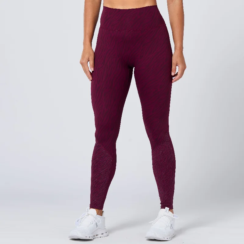 Last Chance Anti-Slip Leggings 27" - Pickled Beet Print