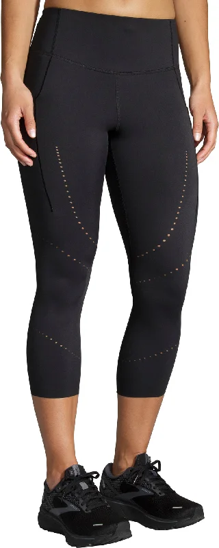 Unbeatable Prices Brooks Method 3/4 Capri Womens Running Tights - Black