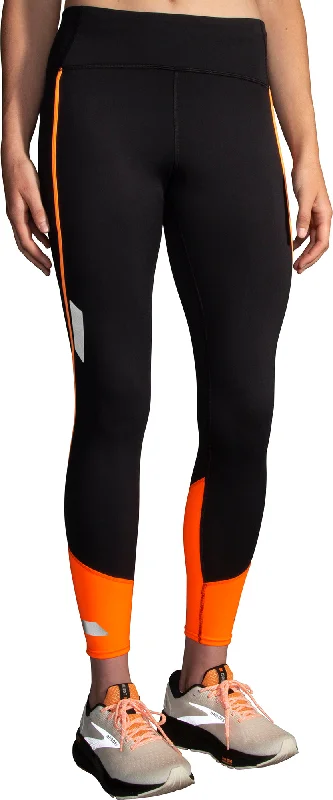 Price Drop Brooks Run Visible 2.0 Womens Long Running Tights - Black