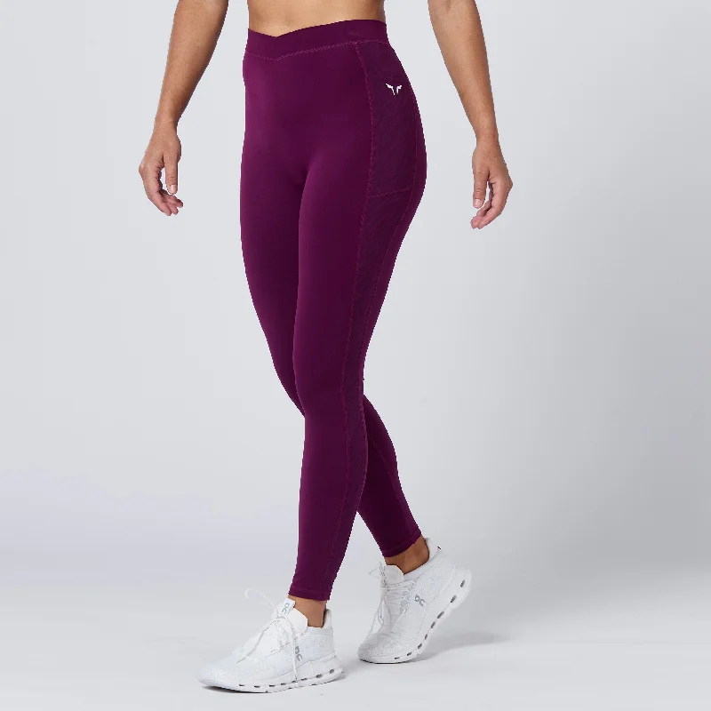 Instant Savings Crossover Leggings 27" - Pickled Beet
