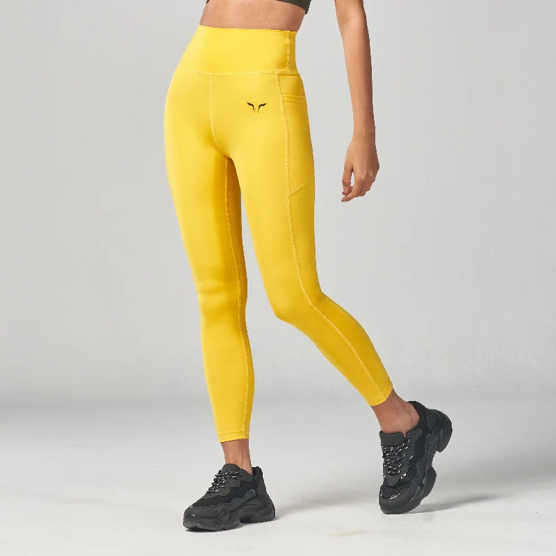 Price Drop Essential Cropped Leggings 24" - Yellow
