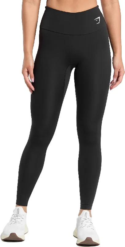 Act Fast Gymshark 7/8 Womens Training Tights - Black