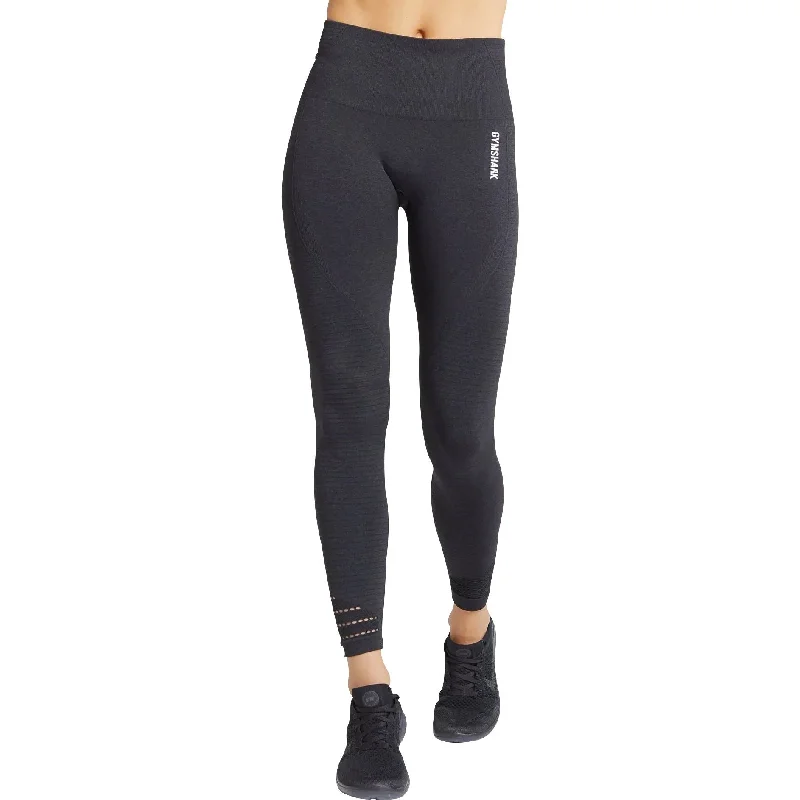 Early Bird Discount Gymshark Origin Seamless Womens Long Training Tights - Black