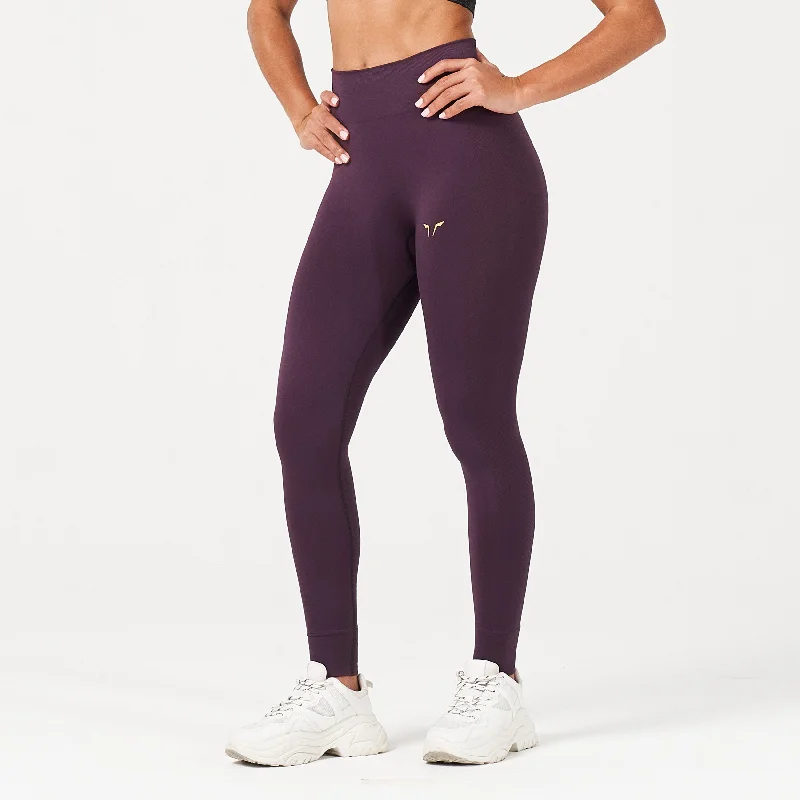 Great Deals LAB360° Seamless Cuffed Leggings - Plum Perfect