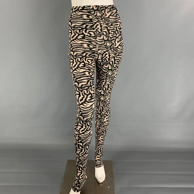 Markdown Madness MAISIE WILEN Size XS Black Beige Polyamide Blend Marbled YS302 Leggings Markdown Madness MAISIE WILEN Size XS Black Beige Polyamide Blend Marbled YS302 Leggings