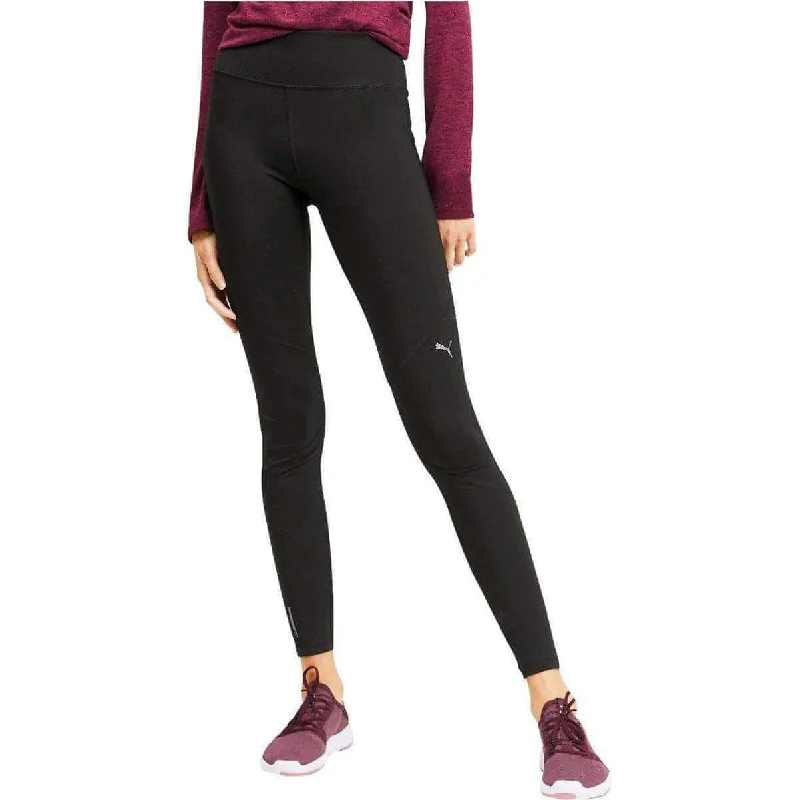 Hurry In Puma Ignite Reflective Womens Long Running Tights - Black