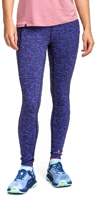 Super Bargain Ronhill Life Deluxe Womens Long Running Tights - Blue