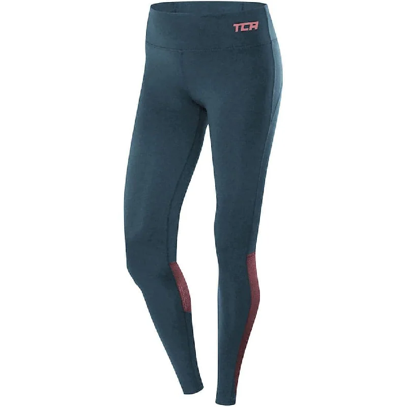 Sneak Peek Sale TCA Hex Mesh Womens Long Running Tights - Grey