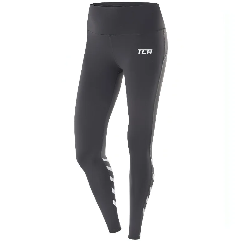 Savings Bonanza TCA Laser Tech Reflective Womens Long Running Tights - Grey