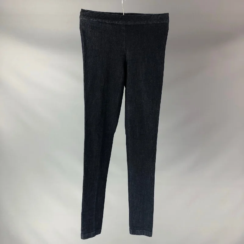 Closeout Sale THE ROW Size M Navy Cotton &  Elastane Casual Leggns Pants
