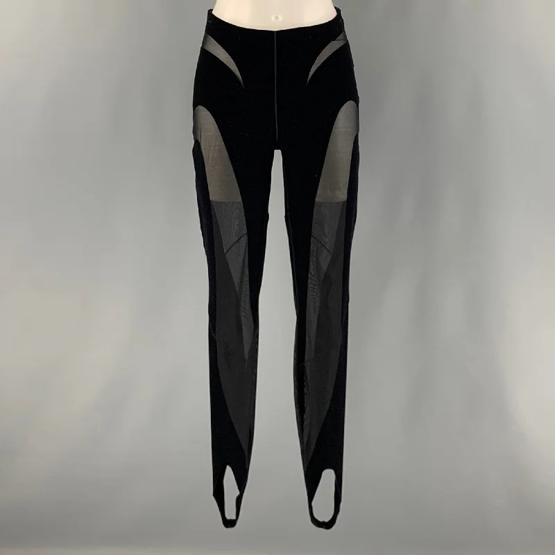 Super Deal WOLFORD Size S Black Cut Out Jodhpurs Leggings