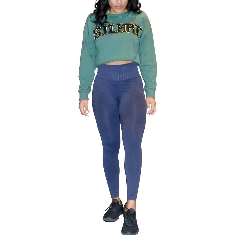Best Deals Women's Acid Wash Legging - Blue