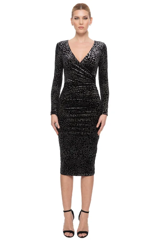 Unbeatable Prices Nissa V-Neck Silver Print Dress