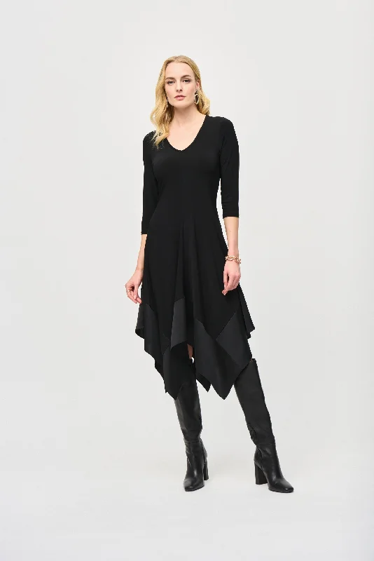 Great Bargains Joseph Ribkoff Silky Knit Handkerchief Dress