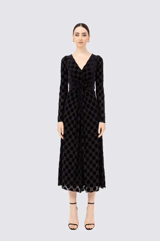 Deal of the Week Nissa Polka-dot tulle midi dress