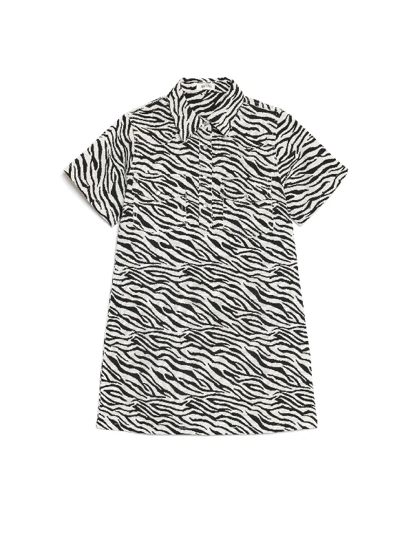 Discount Mania Ghospell Zia Zebra Mini Dress