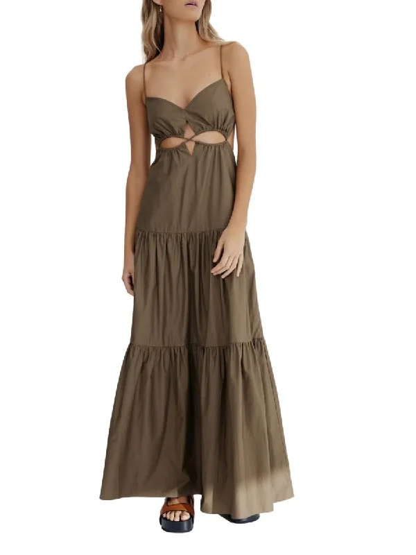 Sneak Peek Sale Addison Maxi Dress Khaki
