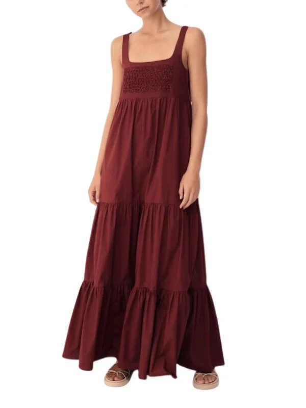 Limited Availability Alba Dress Burnt Umber