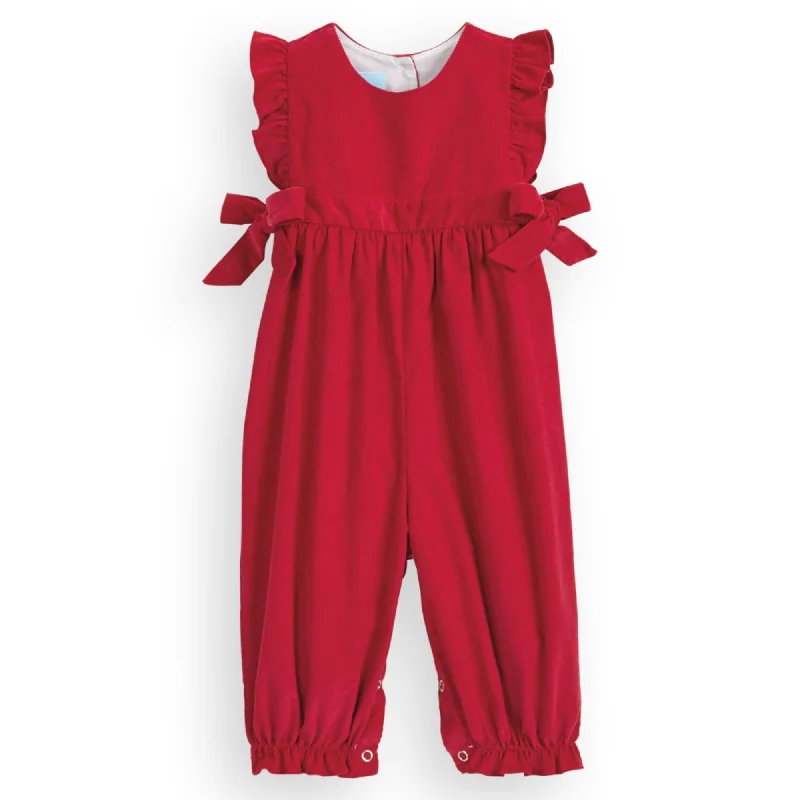 Quick Sale Berkley Overall in Red Corduroy