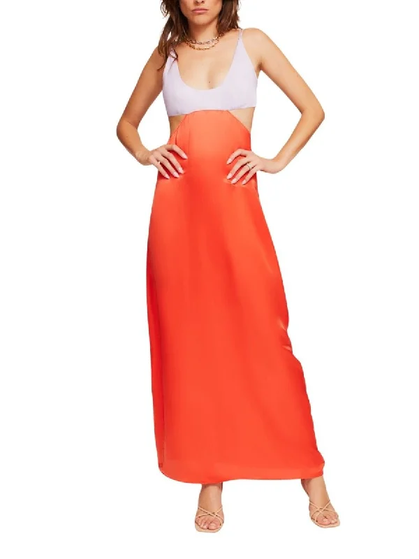 Stock Up and Save Bridget Maxi Dress Lilac/Tangerine