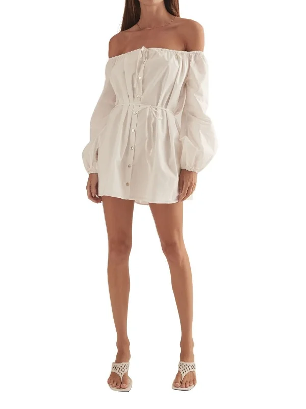 Season Finale Sale Cabana Dress White