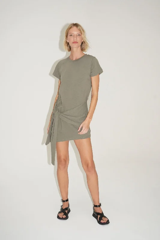 YEAR-End Sale Charlie Cotton Tie Waist Dress - Sedona