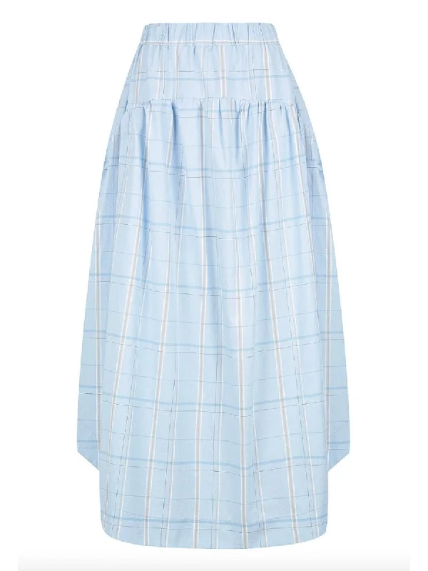 Sneak Peek Sale Check Strapless Gathered Dress Check