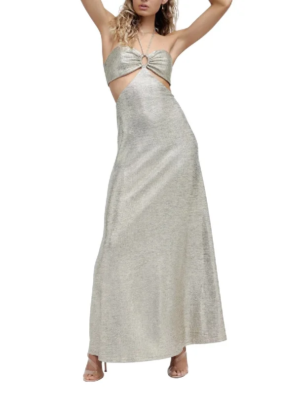Can't Miss Chloe Maxi Dress Gold