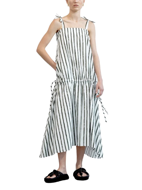 Low Prices Clara Dress | Olive Painted Stripe