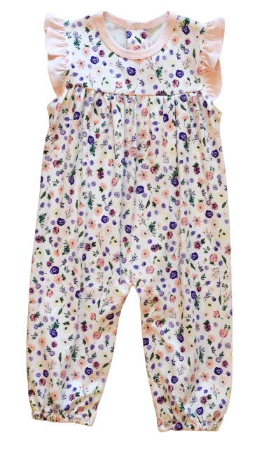 Midnight Madness Clementine Garden Floral Romper
