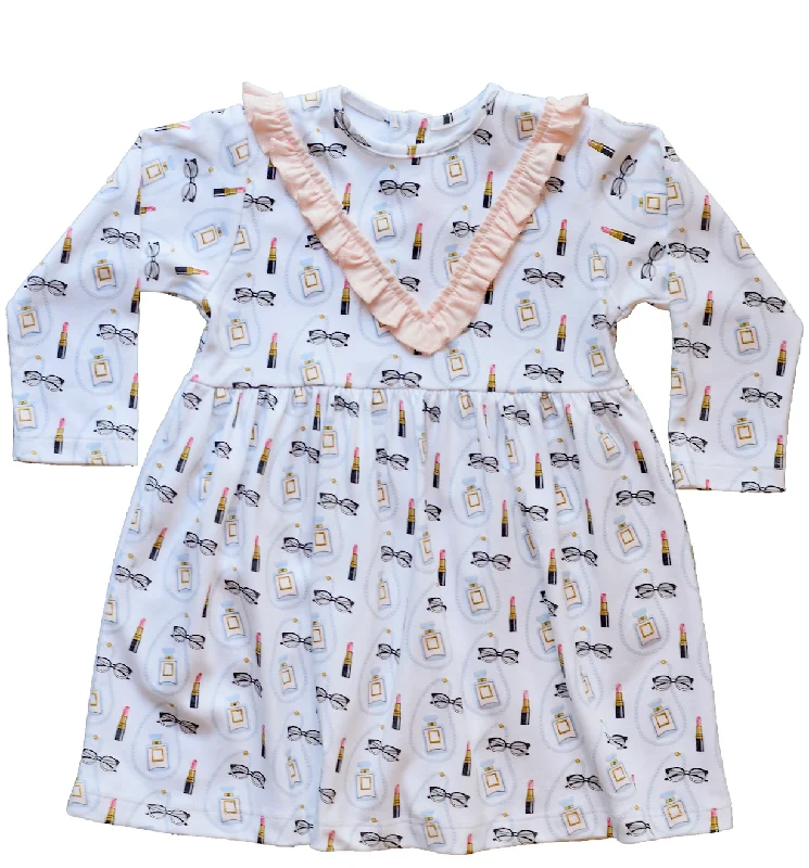 Mega Sale Coco Print Dress with Ruffle