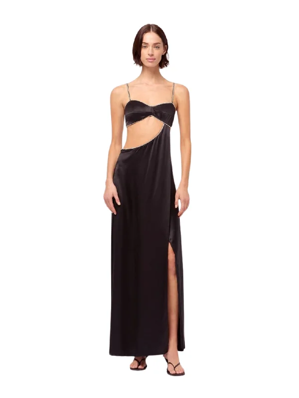 Unmissable Offer Crystalline Symic Bias Dress - Black